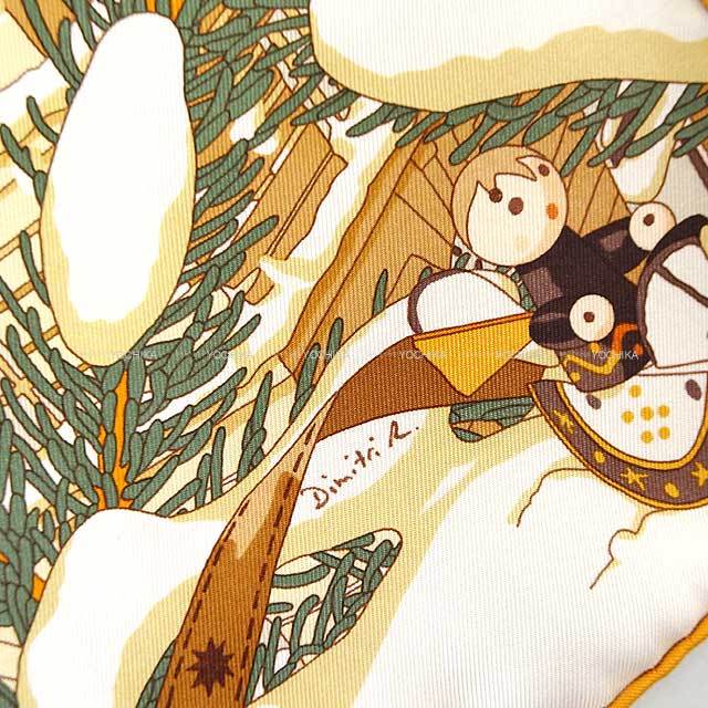 HERMES エルメス スカーフ カレ45 ガヴロッシュ フォーブル 24番地の  