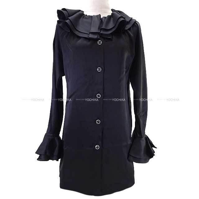 渋谷並木橋店】2022-2023年 CHANEL シャネル ブラウス シルクサテン  