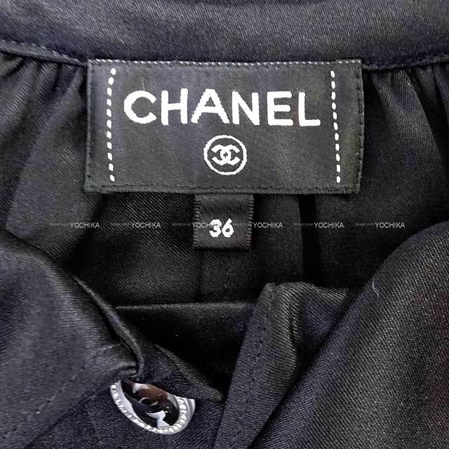 渋谷並木橋店】2022-2023年 CHANEL シャネル ブラウス シルクサテン 