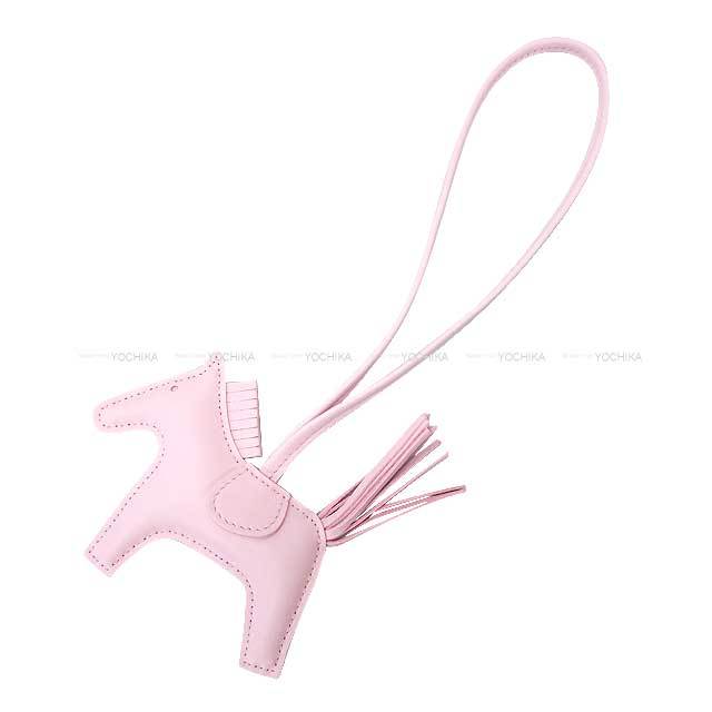 HERMES ロデオMM バッグチャーム ローズパープル マラカイト 刻印なし  