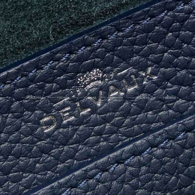 【新品未使用】delvaux デルヴォー  クールボックスミニ　ネイビー Delvaux デルヴォー ハンドバッグ クールボックス ナノ ブルーネイビー