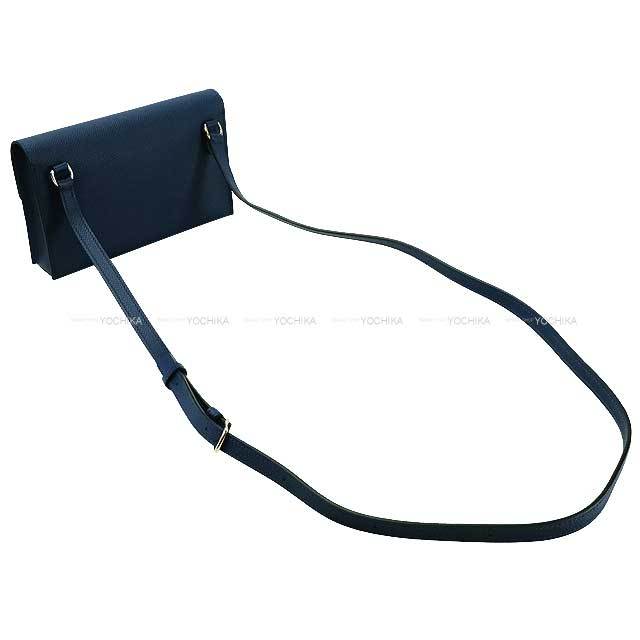 HERMES エルメス 長財布 エルメスナップ トゥーゴー ブルーネイビー