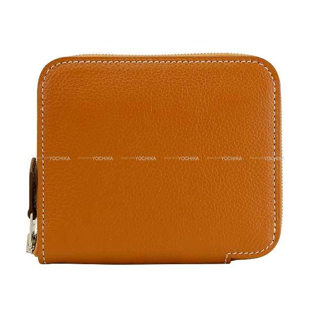 HERMES エルメス 二つ折り財布 アザップシルクイン コンパクト 馬銜 