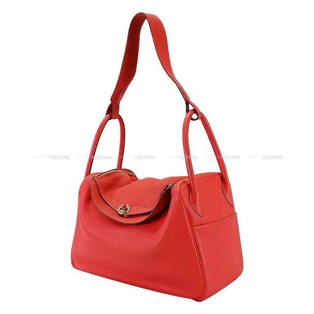 HERMES エルメス ショルダーバッグ リンディ34 ブーゲンビリア
