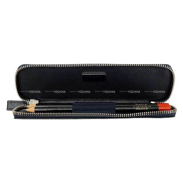 PRADA プラダ ペンケース ステーショナリー 鉛筆3本セット ネイビー 