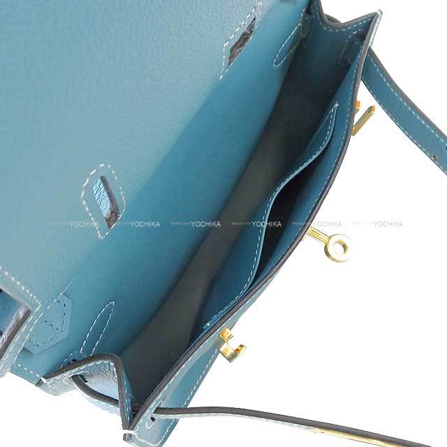HERMES エルメス ショルダーバッグ ジプシエール ミニ ニューブルー