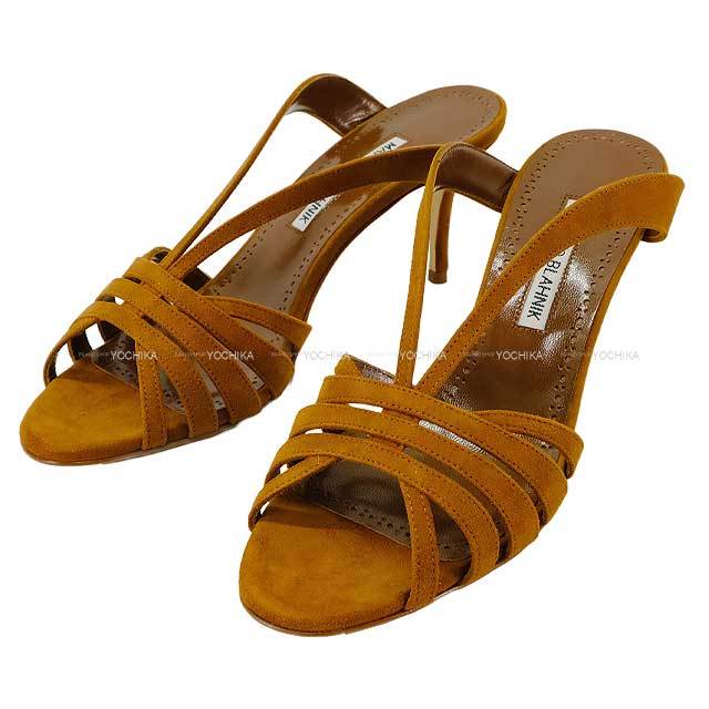 MANOLO BLAHNIK マノロブラニク サンダル ヒール SARDIUMU #37.5  
