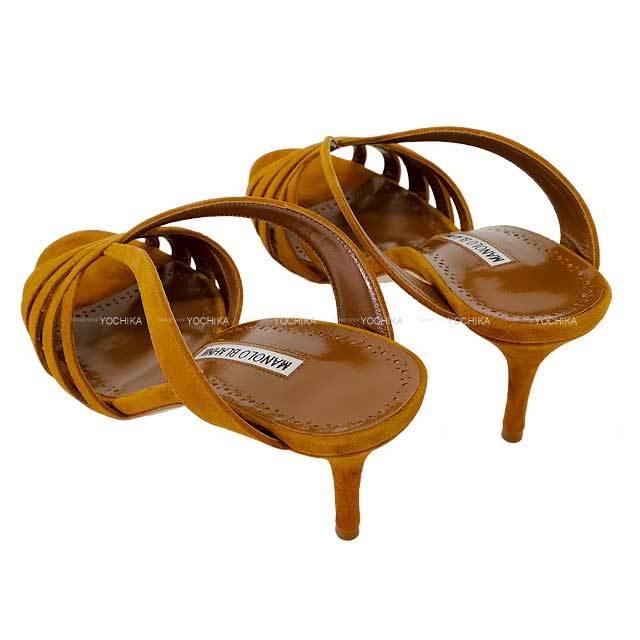 MANOLO BLAHNIK マノロブラニク サンダル ヒール SARDIUMU #37.5 