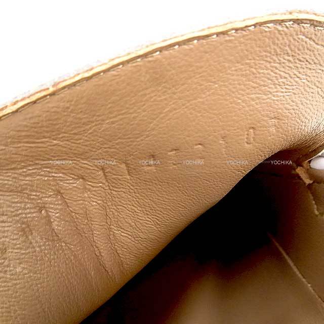 HERMES ホワイトレザー　38 HERMES エルメス モカシン デスタン ケリーベルト #38 白 (ホワイト