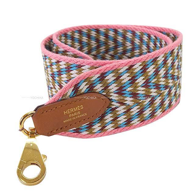 エルメス バンドリエール50mm幅 70cm ジョーヌミルトン/G金具 HERMES エルメス ショルダーストラップ バンドリエール 50mm