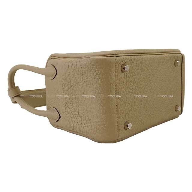 HERMES エルメス ショルダーバッグ リンディ ミニ 20 ベージュマルファ