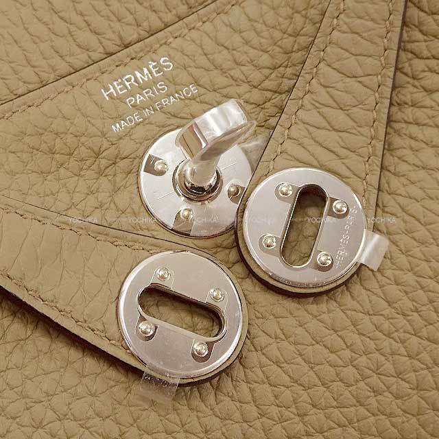 HERMES エルメス ショルダーバッグ リンディ ミニ 20 ベージュマルファ