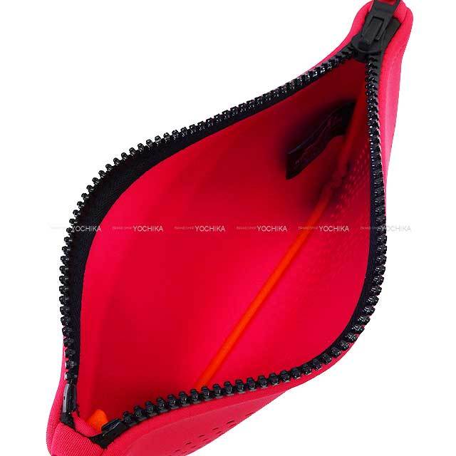 エルメス BAIN ネオバンPM ポーチ レッド HERMES HERMES - エルメス BAIN ネオバンPM ポーチ 小物入れ レッド