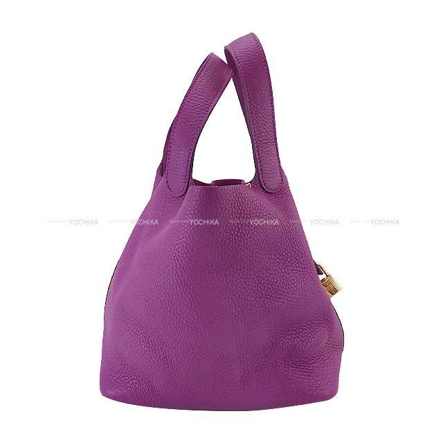 HERMES エルメス ハンドバッグ ピコタンロック 22 MM アネモネ