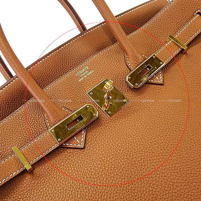 HERMES エルメス ハンドバッグ バーキン35 ゴールド トゴ ゴールド金具