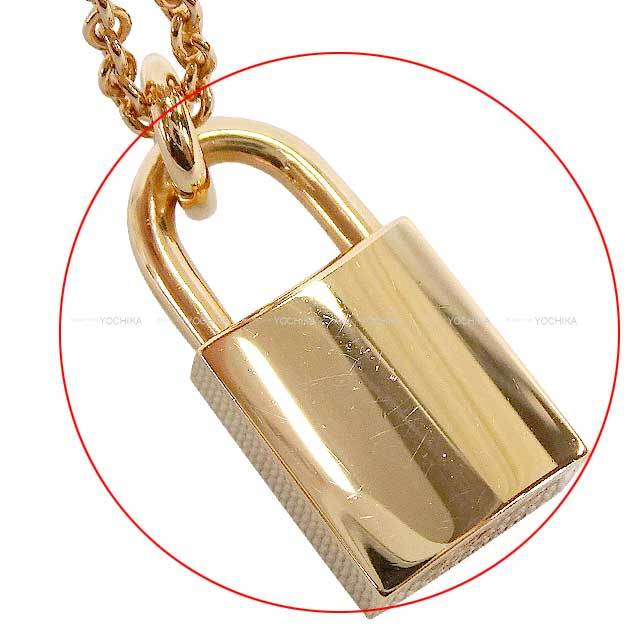 HERMES エルメス ネックレス ケリー カデナ ペンダント K18PG  