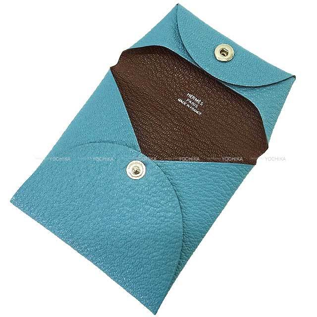 HERMES エルメス コインケース バスティア ヴェルソ ニューブルー