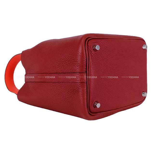 HERMES エルメス ハンドバッグ ピコタンロック 18 PM エクラ ルージュ