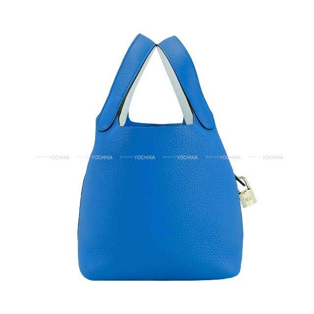 【鮮やかなBlueが素敵♡】HERMES ピコタンロック 18 エクラ エルメス ピコタンロックエクラ18/PM ブルーノール/ ルージュ