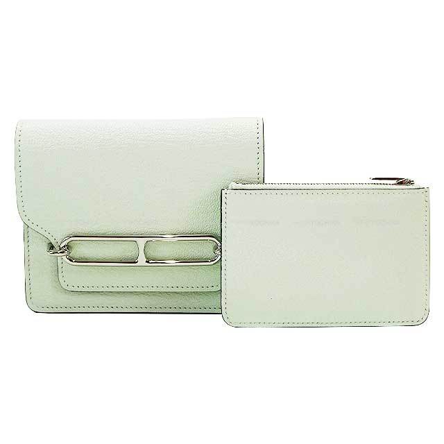 HERMES エルメス 二つ折り財布 ロウリス (ルリ) スリム ヴェール