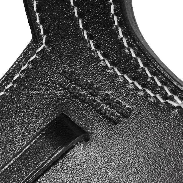 HERMES エルメス チャーム パドック セーラー (鞍型) 黒 (ブラック