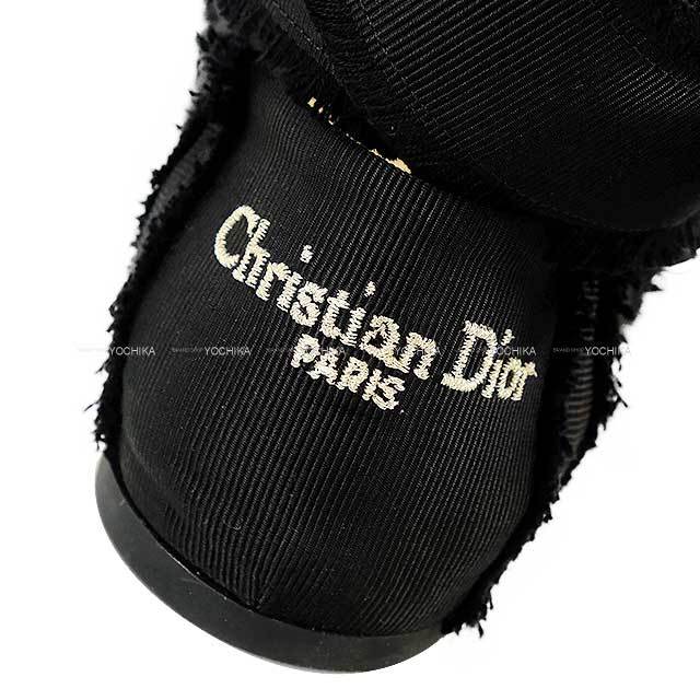Dior ディオール バレエシューズ ソンジュ バレリーナ #38.5 黒