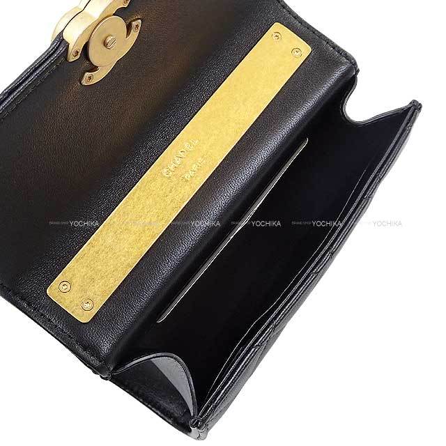 CHANEL シャネル マトラッセ ショルダーバッグ ブラック ゴールド金具 極美品 CHANEL シャネル マトラッセ25 Wフラップ チェーン