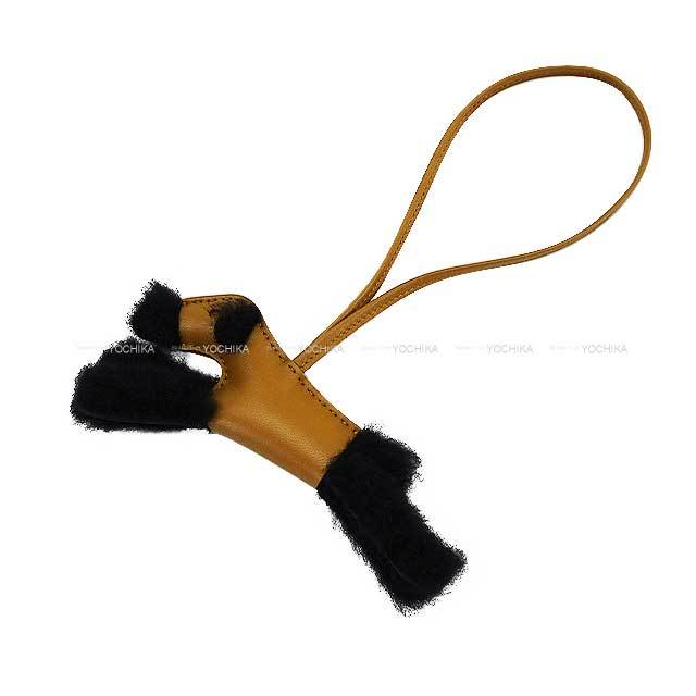HERMES エルメス バッグチャーム バディ 犬 黒 (ブラック)/クラフト  