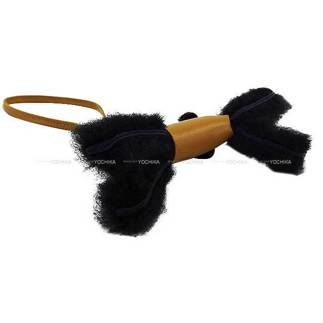 HERMES エルメス バッグチャーム バディ 犬 黒 (ブラック)/クラフト  