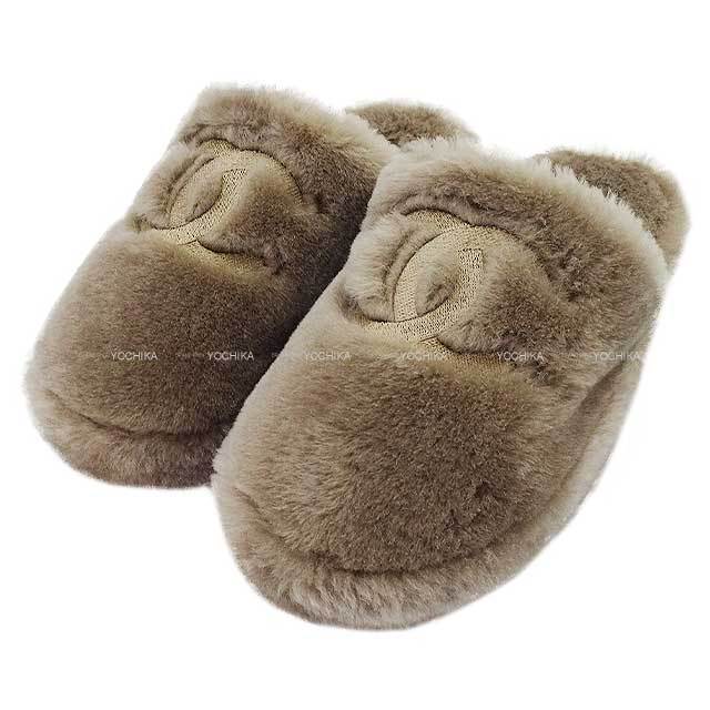 渋谷並木橋店】2024年 秋冬 新作 CHANEL シャネル サンダル ファー  