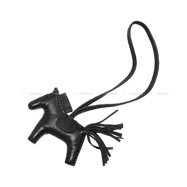 満点の バッグチャーム エルメス HERMES ロデオ ソー BLACK SO PM 小物