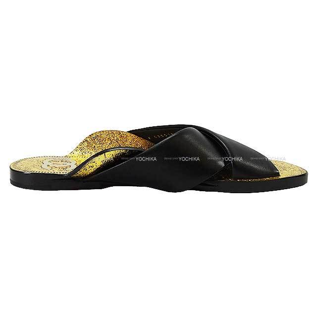 CHANEL シャネル サンダル ココマーク クロスストラップ フラット  