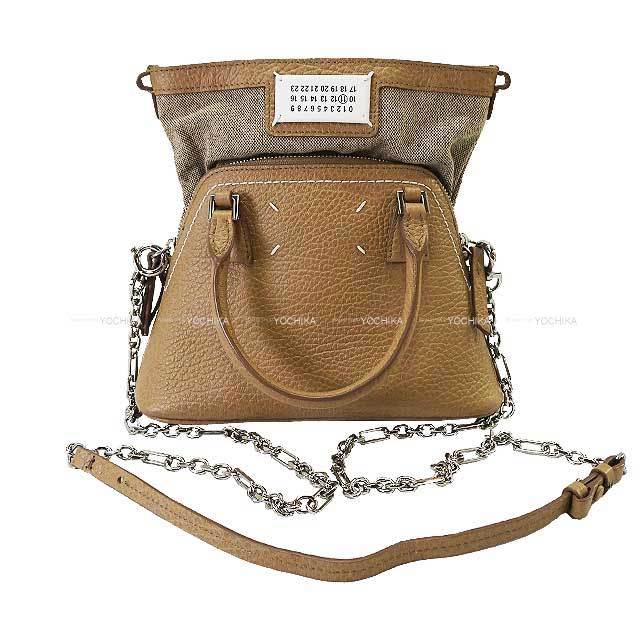 メゾンマルジェラ 5AC ショルダーバッグ キャメル マイクロ ☆関税込☆Maison Margiela☆5ACマイクロショルダーバッグ CAMEL