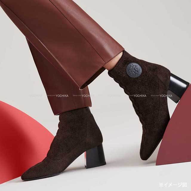 2503SW】HERMES エルメス ブーツ ショートブーツ ヴォルヴェール60 黒 