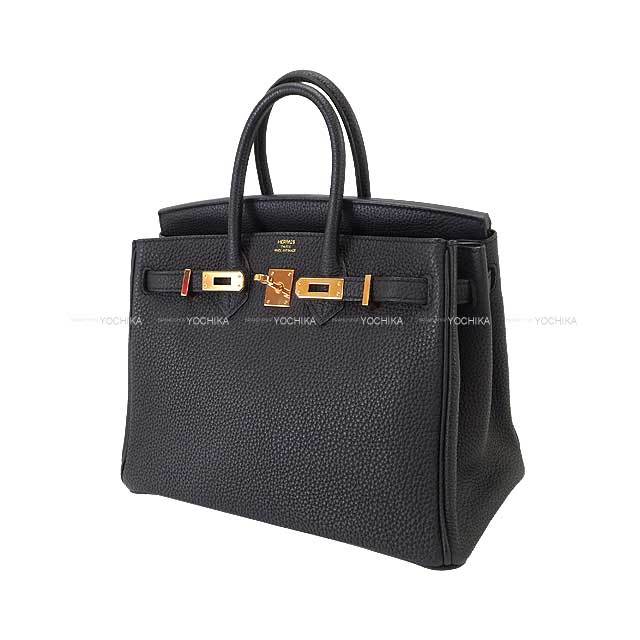 HERMES エルメス ハンドバッグ バーキン25 黒 (ブラック) トゴ ローズ