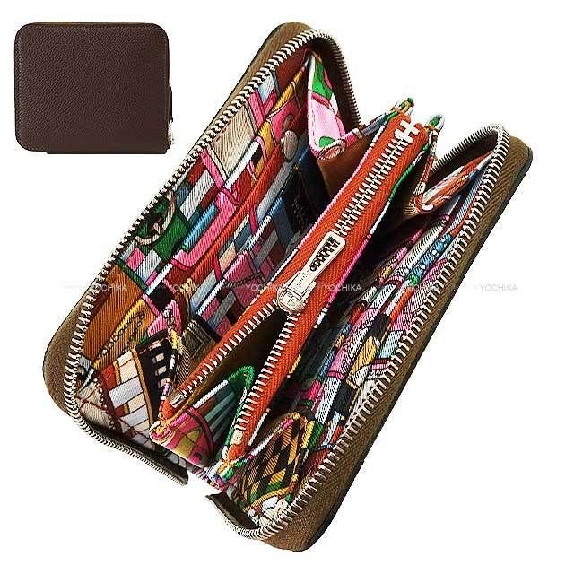 HERMES エルメス 二つ折り財布 アザップシルクイン コンパクト  