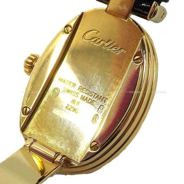 Cartier 時計 ゴールド/ブラック CARTIER カルティエ 腕時計 ベニュワール Bプラン クロコダイル
