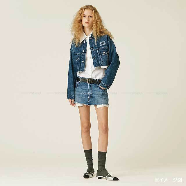 2503SW】Miu Miu ミュウミュウ デニムジャケット デニム ブルゾン  