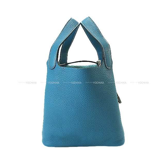 HERMES エルメス ハンドバッグ ピコタンロック 18 PM ブルージーン  