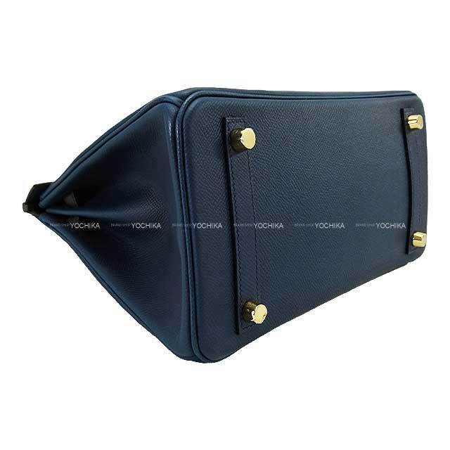 HERMES エルメス ハンドバッグ バーキン25 トリコロール ブルード