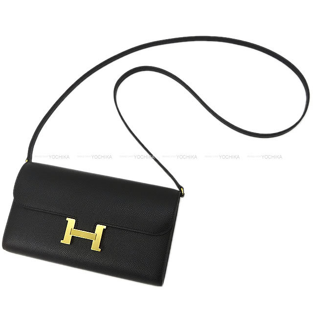 【洗練された】HERMES ロングウォレット 取り外し可能ストラップ HERMES エルメス 長財布 コンスタンスロング ウォレット
