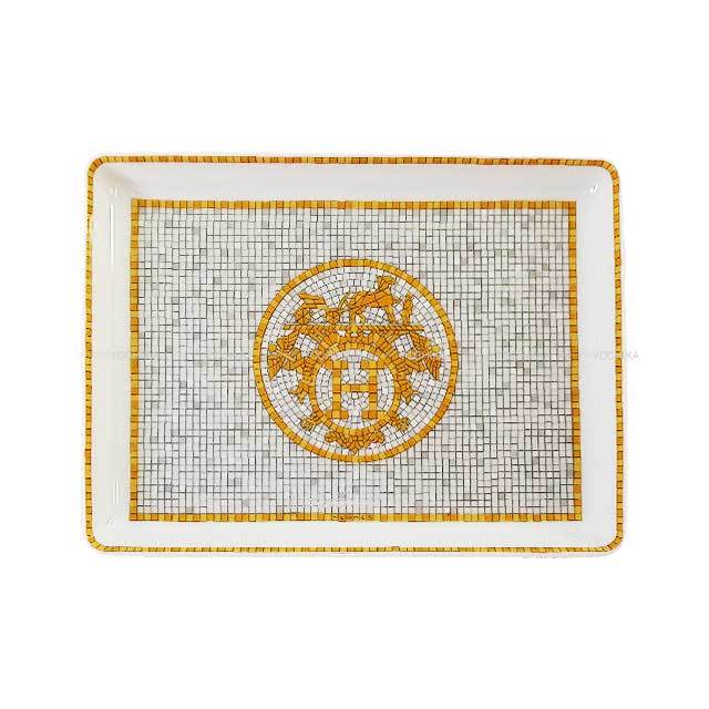 HERMES エルメス 食器 トレー スクエアプレート モザイク24