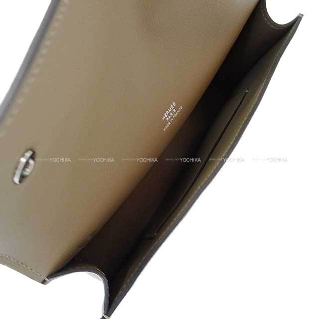 HERMES エルメス 長財布 エルメスナップ トゥーゴー グリスカイユ