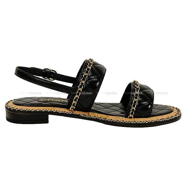 CHANEL シャネル サンダル チェーン ココマーク マトラッセ