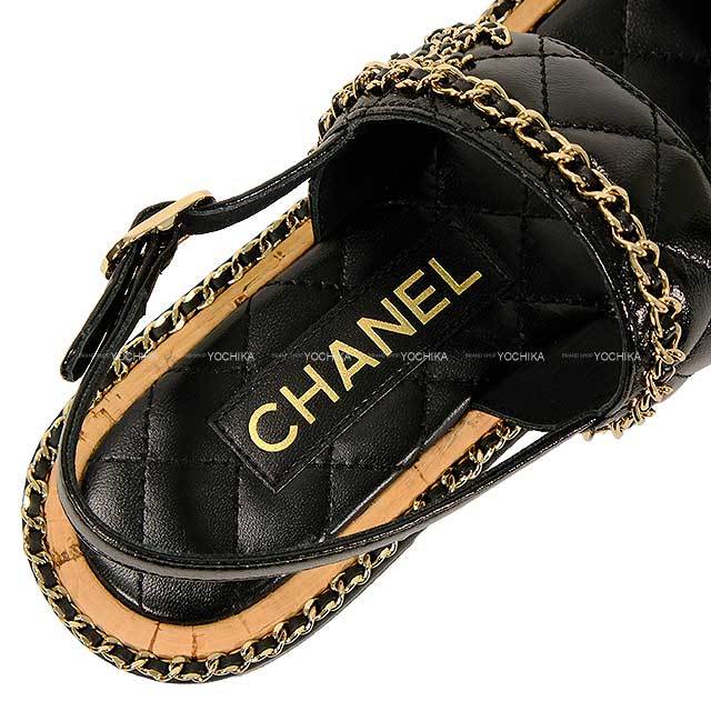 CHANEL シャネル サンダル チェーン ココマーク マトラッセ