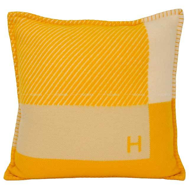 HERMES エルメス クッション H リヴィエラ ジョーヌ ウール HERMES エルメス クッション H リヴィエラ ジョーヌ ウール