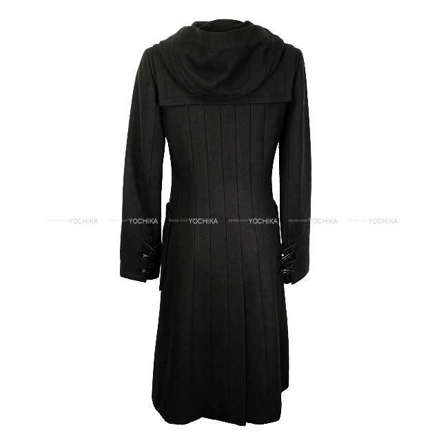 2503SW】CHANEL シャネル ダッフルコート ロング フード付 トグル  