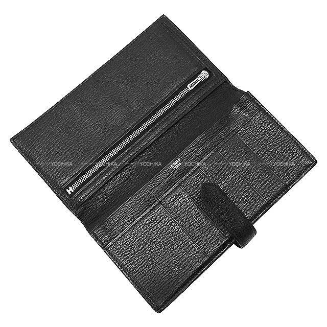 HERMES エルメス 長財布 ベアンスフレ 黒 (ブラック) シェーブルミゾル