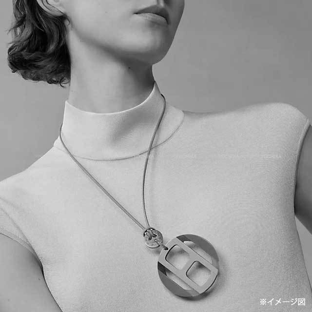 HERMES エルメス ネックレス ペンダント Hエキップ ライラック (リラ  
