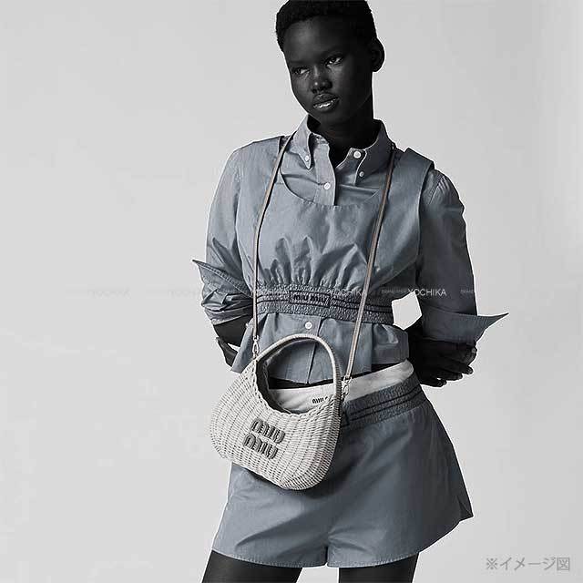 Miu Miu ミュウミュウ ショルダーバッグ ワンダー ウィッカー